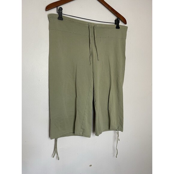 Hollister Y2K 2000s Faded Olive Green Bermuda Short Juniors Medium Cotton - Picture 2 of 6
